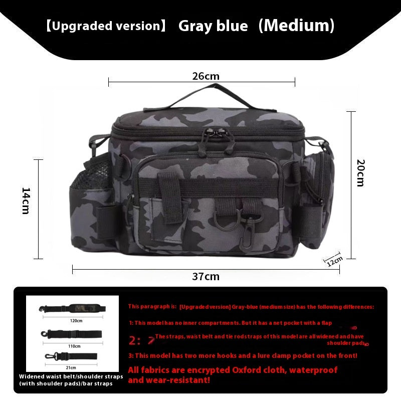fishing gear luya crossbody multi functional storage bag