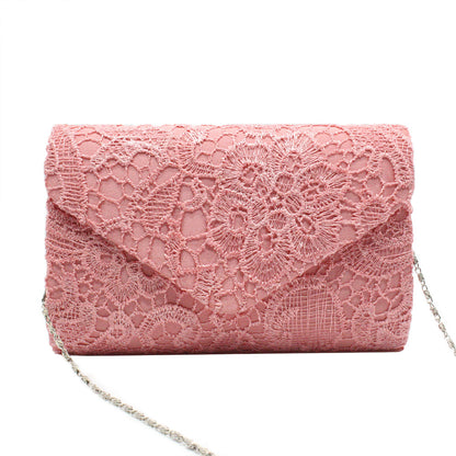 convenient beautiful and fashionable lace dinner bag with cover