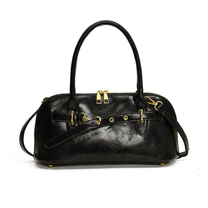 retro portable fashion shoulder bag simple large capacity crossbody bag