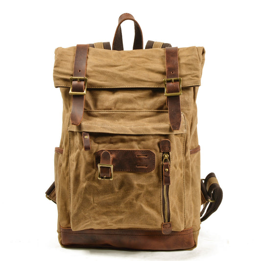 muchuan canvas outdoor mountaineering waterproof breathable travel backpack