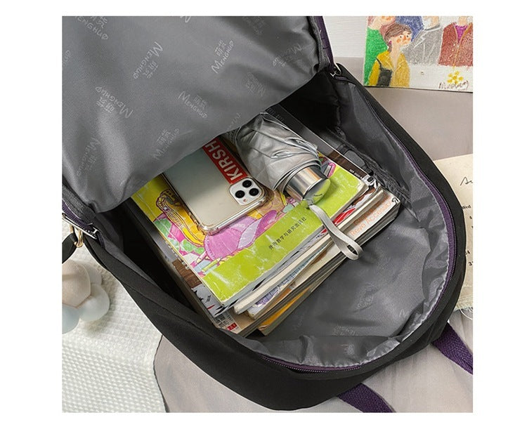 fashion female college student simple schoolbag