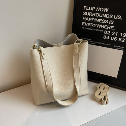 womens large capacity crossbody bucket bag