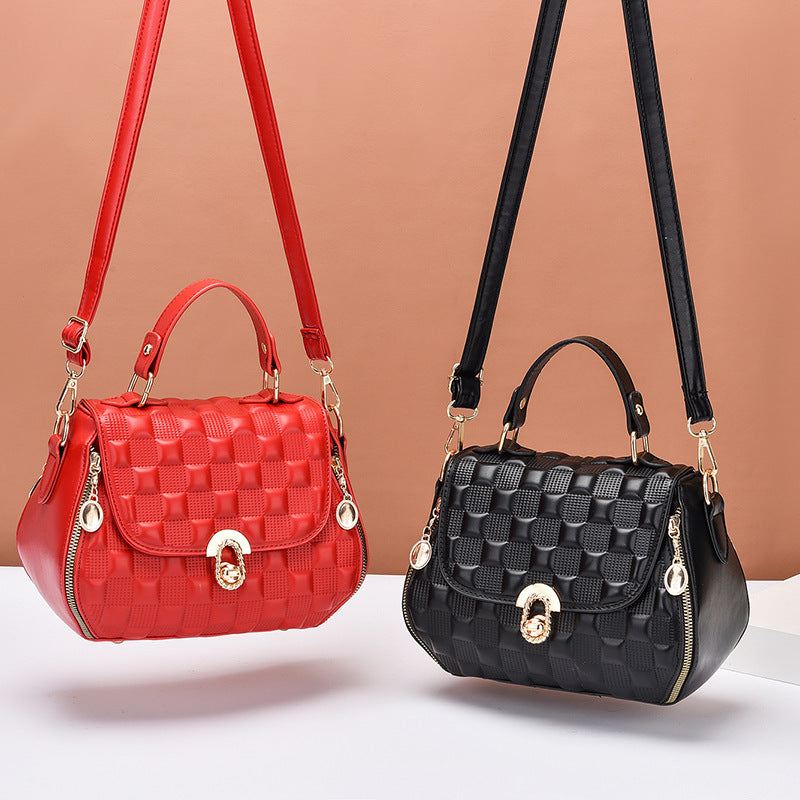 simple casual texture shoulder western style popular messenger bag