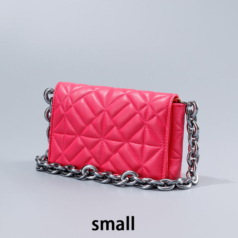 lingge small bag trendy one shoulder crossbody quilted