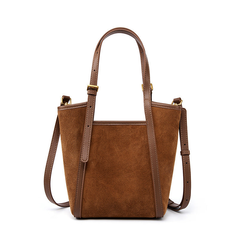 womens cowhide casual portable messenger bag