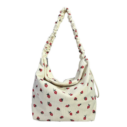Women's Corduroy Corduroy Strawberry Cross-body Bag