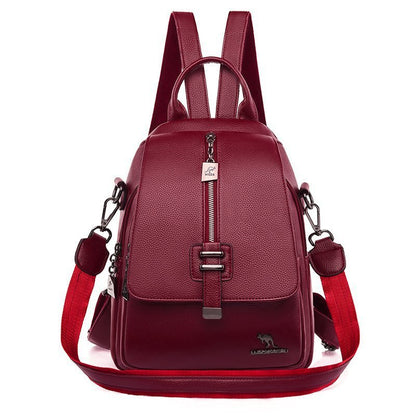 new fashion pu soft leather small backpack