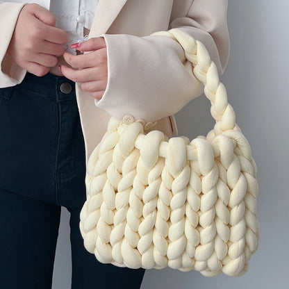 diy hand woven bag women