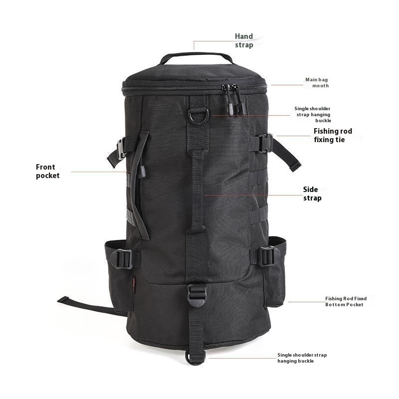 multifunctional crossbody fishing gear storage fishing rod bag