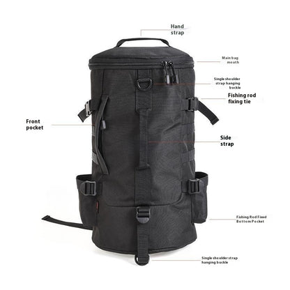 multifunctional crossbody fishing gear storage fishing rod bag