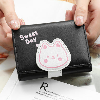 cute short cartoon coin purse for women