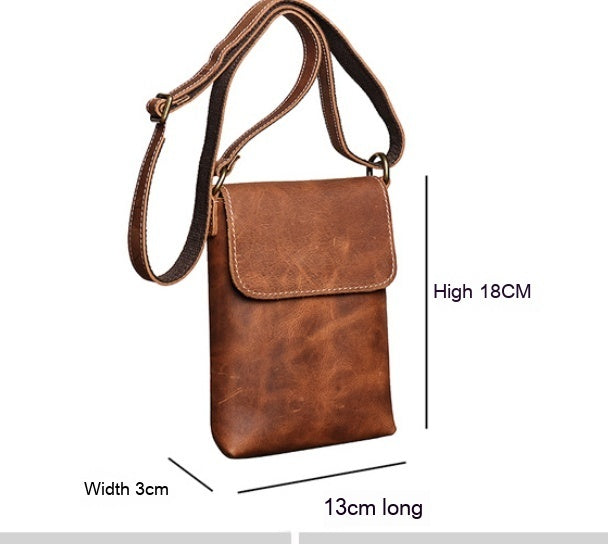 mens leather shoulder bag womens crazy horse leather crossbody