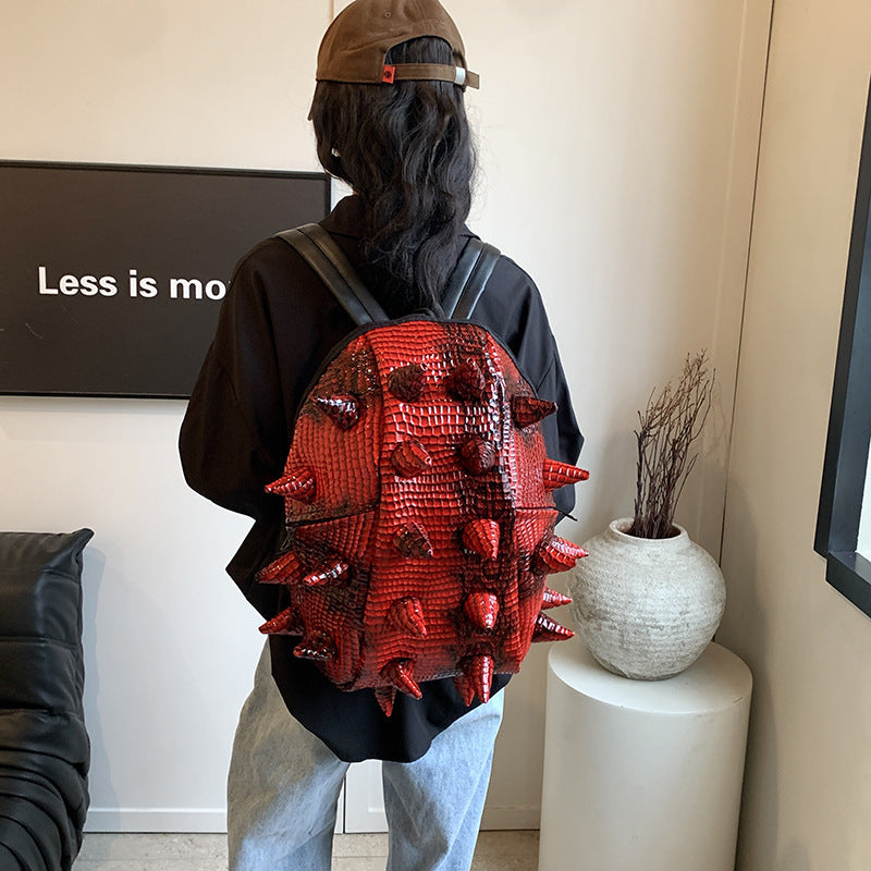 cool fried street hedgehog casual backpack