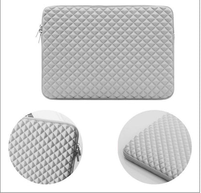 fashion business diamond pattern laptop liner bag