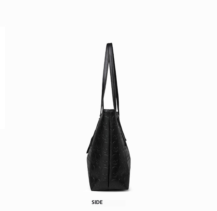 fashion large capacity one shoulder tote womens bag versatile crossbody solid color