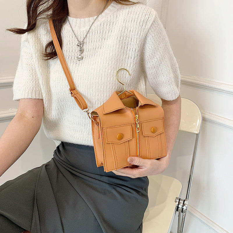 summer new three dimensional jacket clothes crossbody small square bag