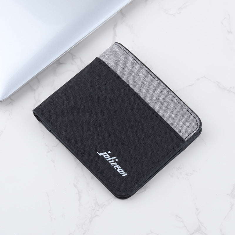 personalized trendy niche contrast color wallet mens wallet