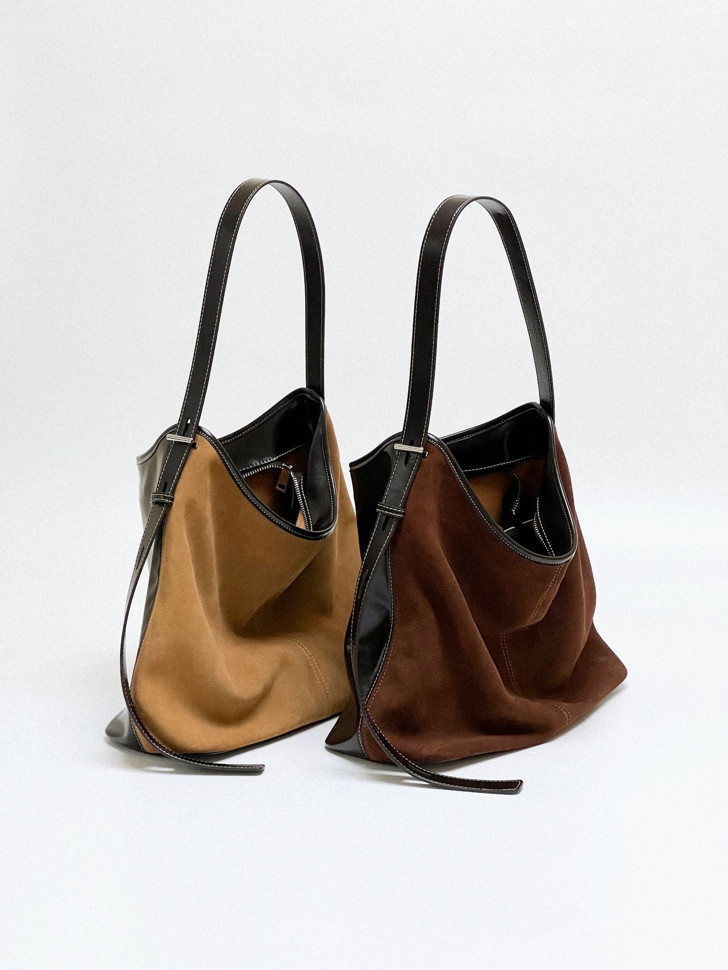 matte leather womens underarm commuter bag