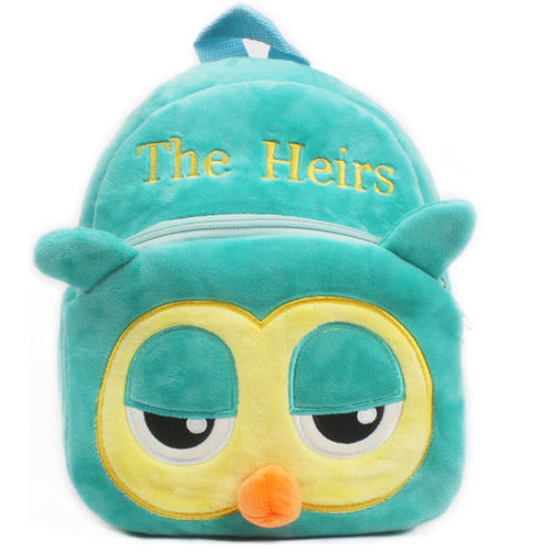 cute childrens plush early education small schoolbag