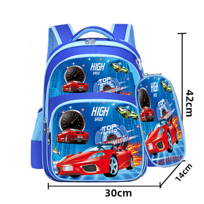 boys and girls backpack cartoon to reduce the burden