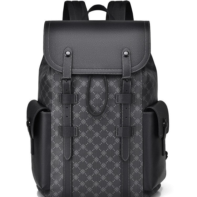 curved shoulder strap new mens casual business travel backpack