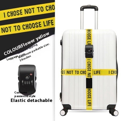 Password Lock Safety Belt Suitcase Band Trolley Case Packing Belt