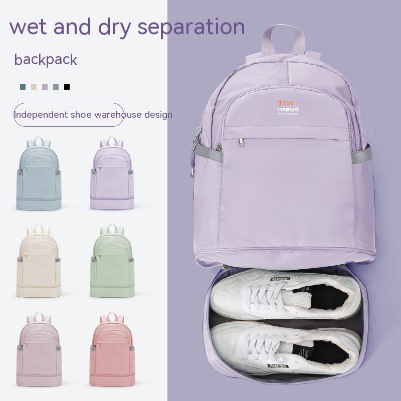 gym bag womens dry wet separation waterproof buggy bag swimming sport climbing travel backpack shoe warehouse travel backpack