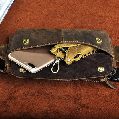 mens tide cool cell phone camera outdoor 7 inch chest bag