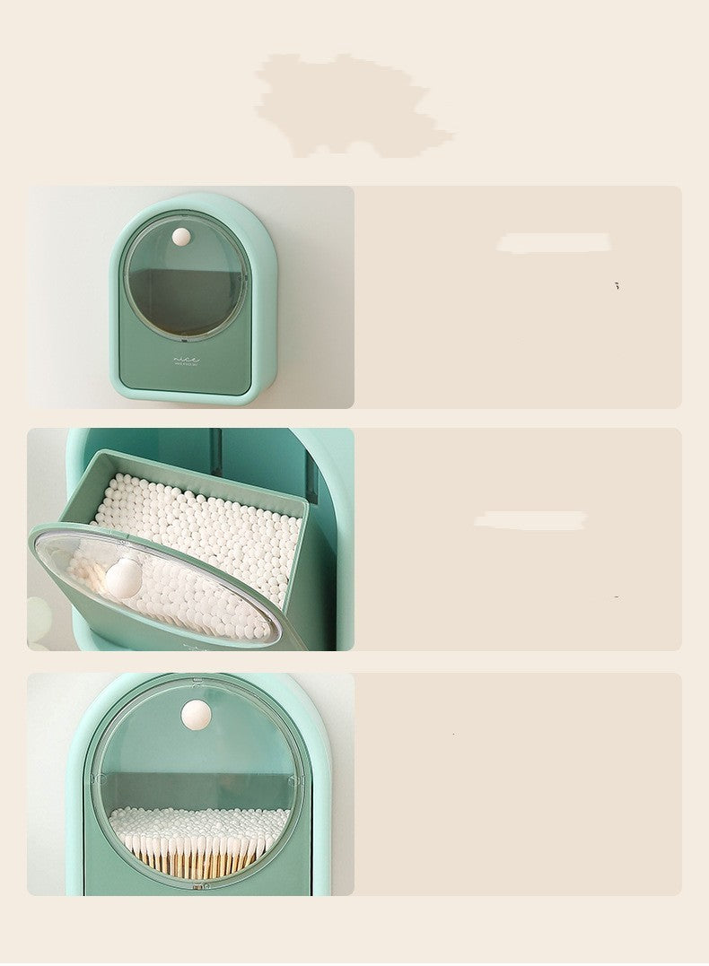 cotton swab plastic cosmetic box