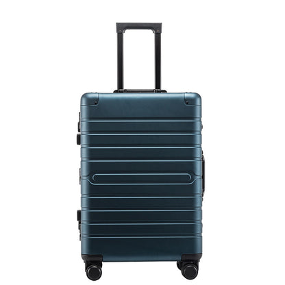 simple aluminum magnesium alloy universal wheel trolley case