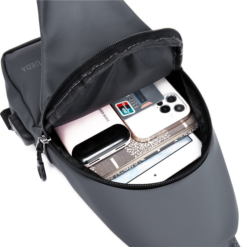 mens chest bag casual backpack sports function oblique shoulder fashion tactical single crossbody