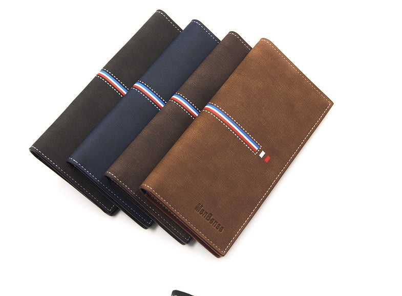 mens wallets long vertical large capacity