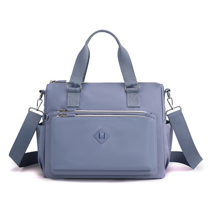 fashion trendy one shoulder bag multi layer waterproof nylon women