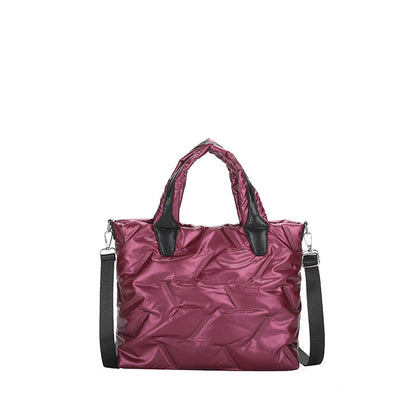 Printed Stitching Multi-compartment Bag