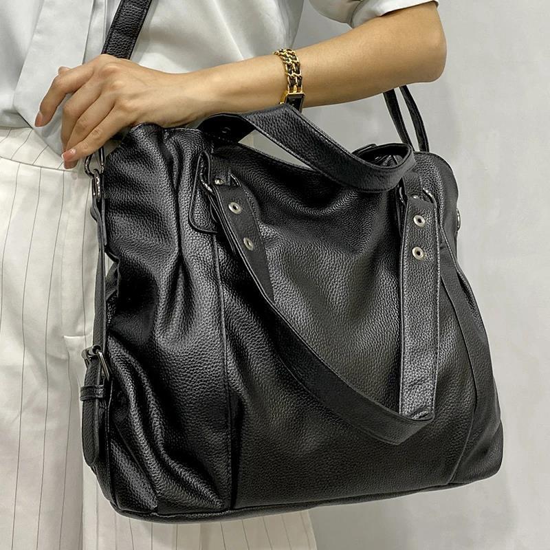womens large capacity handbag simple shoulder crossbody bag