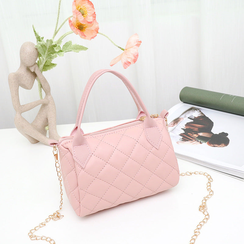 fashion embroidery diamond quilted handbag crossbody bag