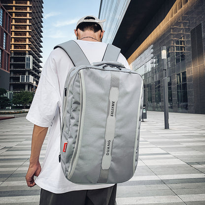 casual super large capacity multifunctional mens student schoolbag