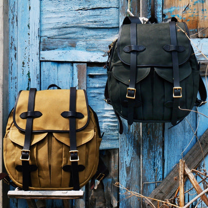 american retro heavy oil wax canvas backpack