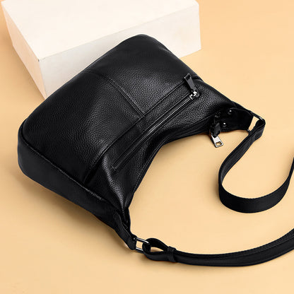 ladies shoulder bag head layer calfskin