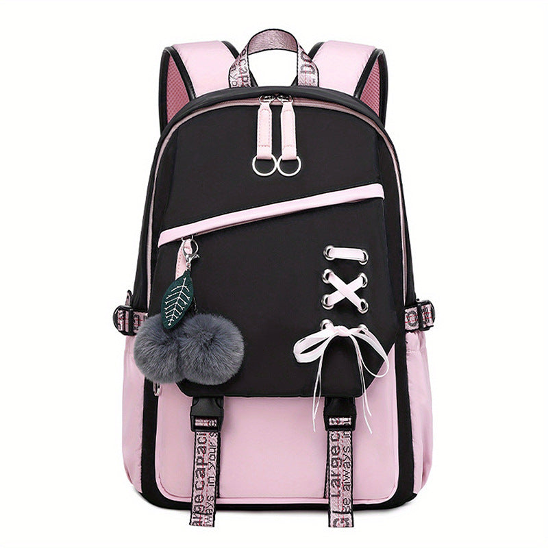 new bow womens backpack girl cute sweet backpack