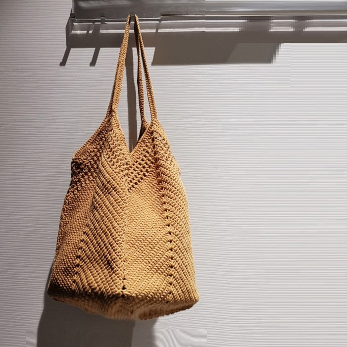 one shoulder crafts diy material woven bag