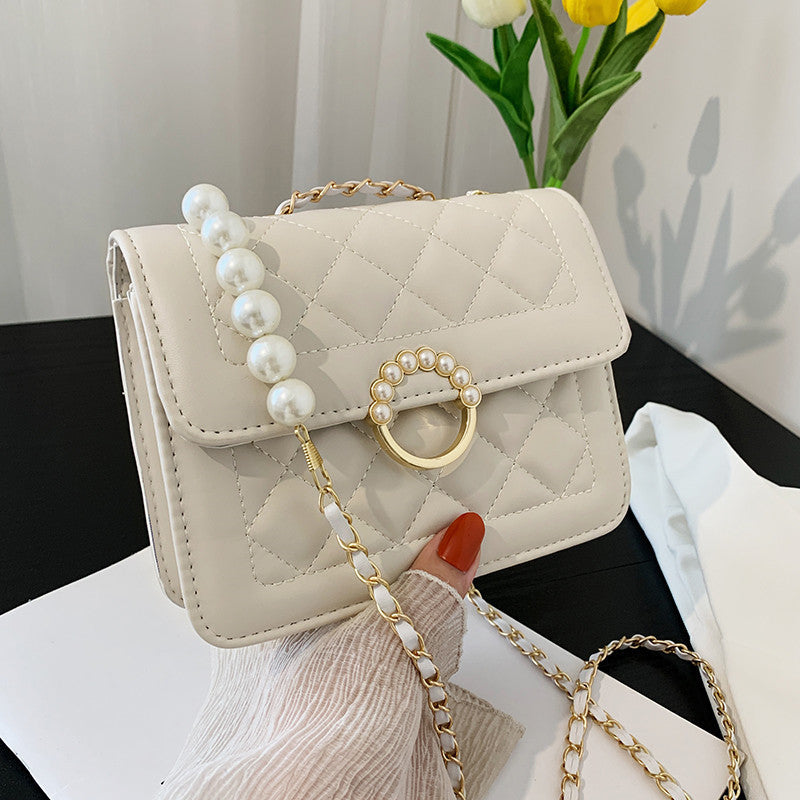 diamond chain shoulder crossbody bag