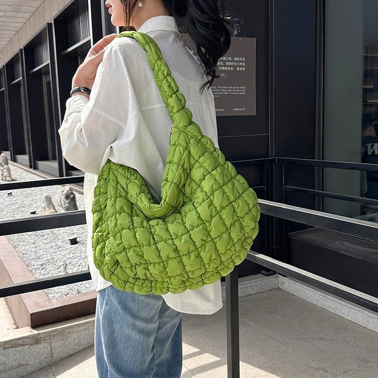 pleated cloud bag fashion shoulder portable large capacity