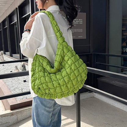 pleated cloud bag fashion shoulder portable large capacity