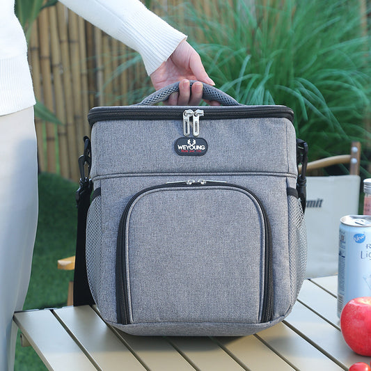 double lunch fruit insulated bag