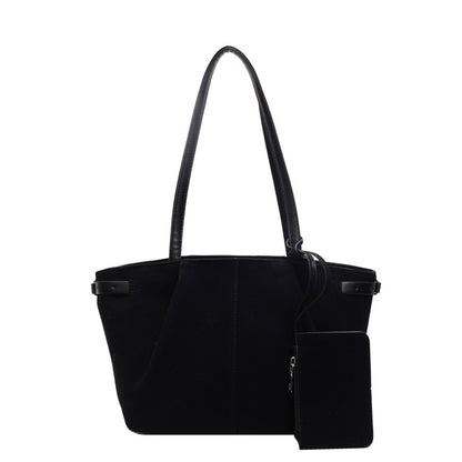 Suede Casual Commute Handbag Shoulder Bag