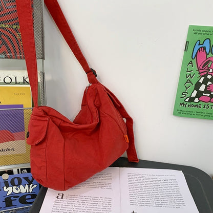 womens canvas bag casual large capacity crossbody bag