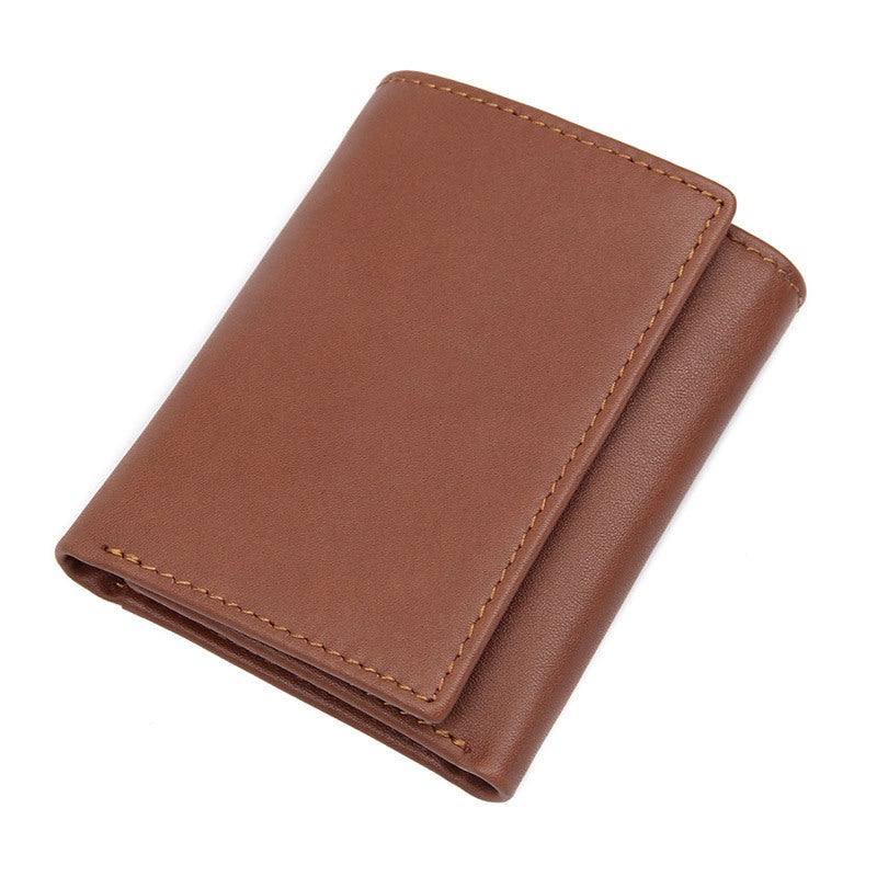 retro fashion anti scanning leather wallet