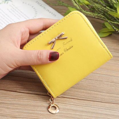 womens zipper short coin purse