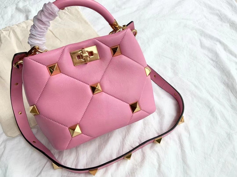 womens bag new high end personality rivet bag